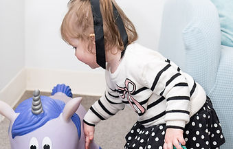 Allied Therapy therapist supporting a client in a daycare.