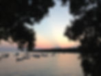 sunset at the sea near bale