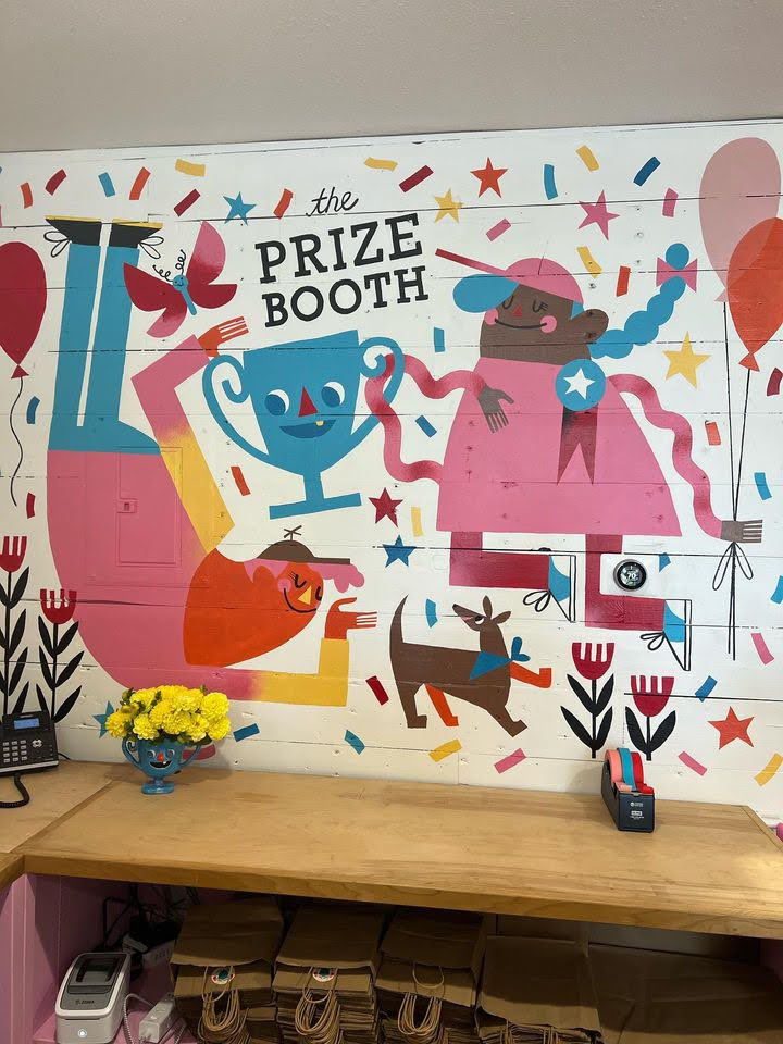 Prize Booth store mural