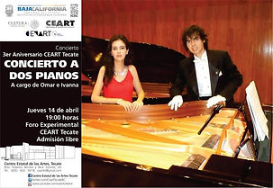 Concierto en CEART Tecate Omar e Ivanna