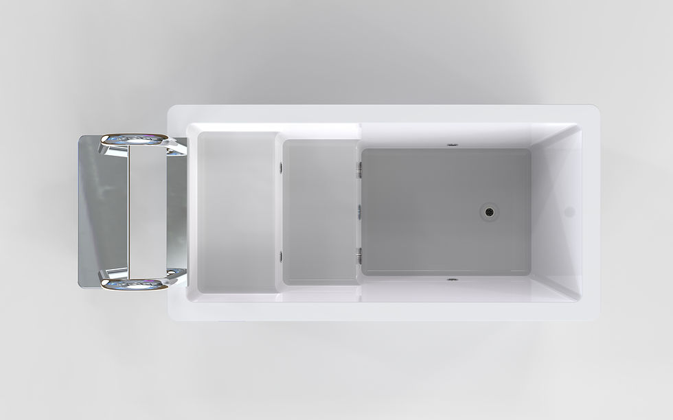 Thumbnail: Modern Squat Tub: Ladder + Step Down, Wifi Control
