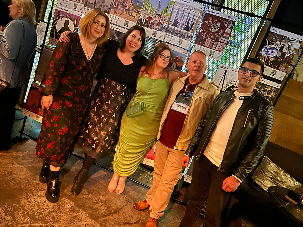 Some of last year's artists at the Worcester Film Festival launch event.