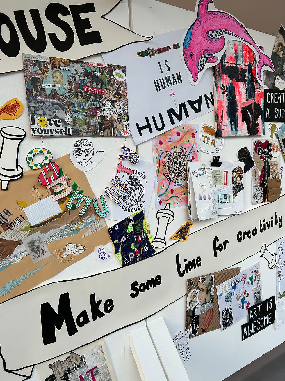 View of Creative Club exhibition at The Art House