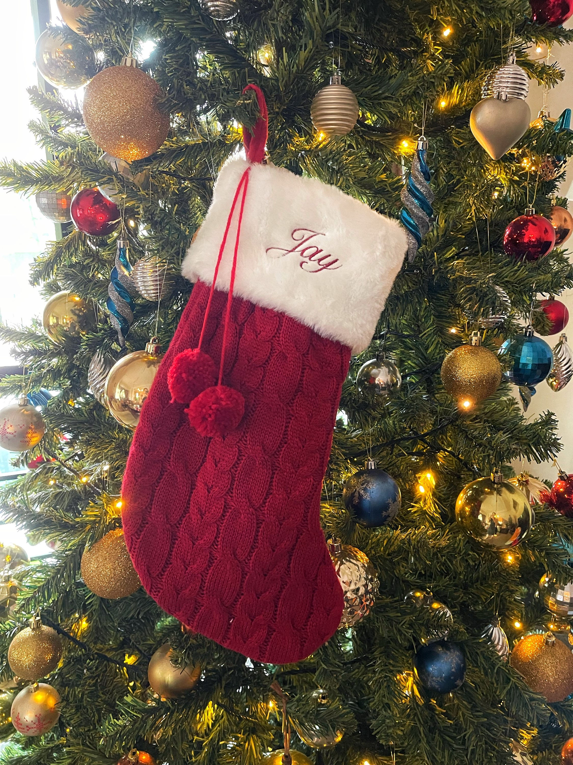 Personalised Embroidered Christmas Stockings
