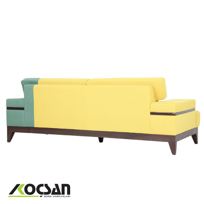 Clean üçlü ofis kanepesi sarı 2