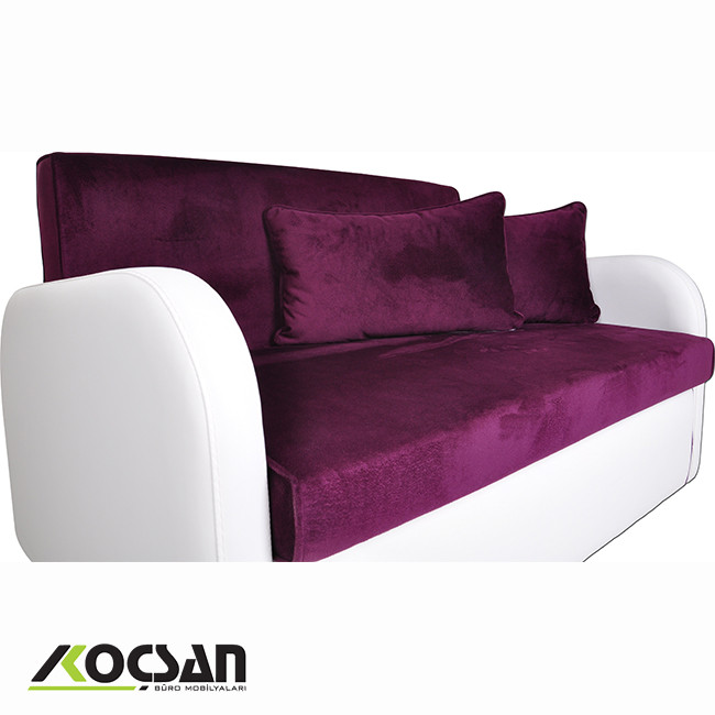 Moving ikili refakatçi koltuğu kumaş kaplamalı lila 5