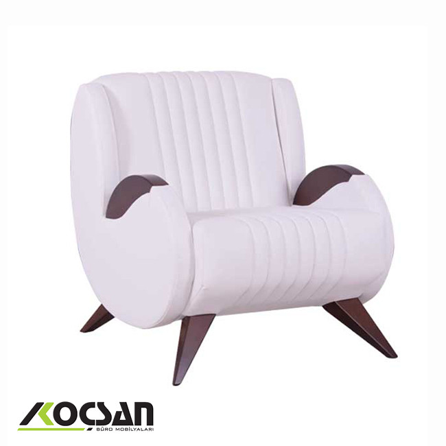Elips tekli ofis koltuğu beyaz