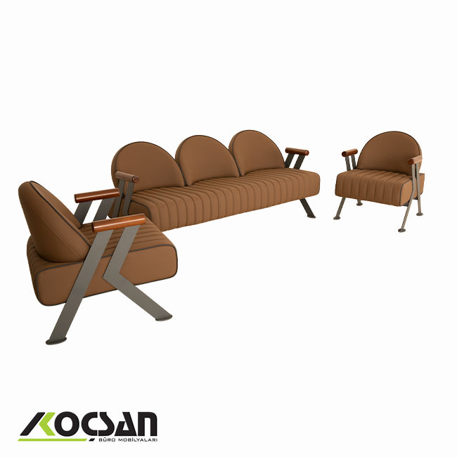 Venüs deri ofis koltuk takımı 4