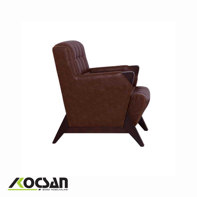Truva tekli ofis koltuğu kahve 2