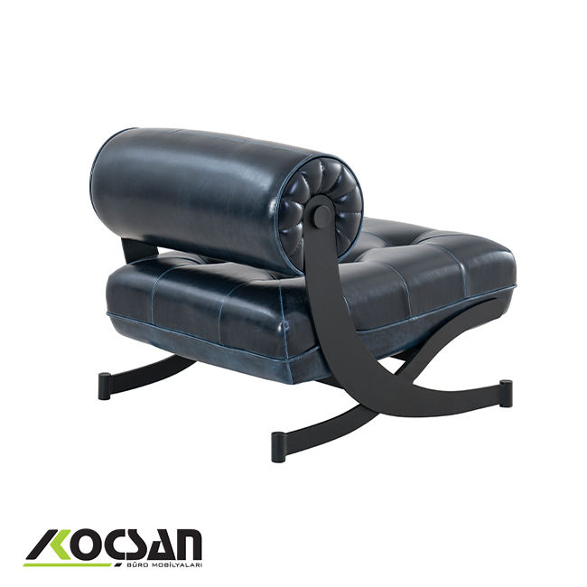 Bonte tekli ofis koltuğu lacivert 4