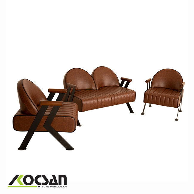 Venüs metal ayaklı ofis koltuk takımı