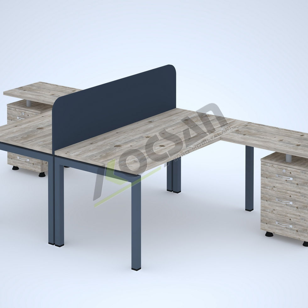 Lotus workstation 2'li çoklu çalışma masası