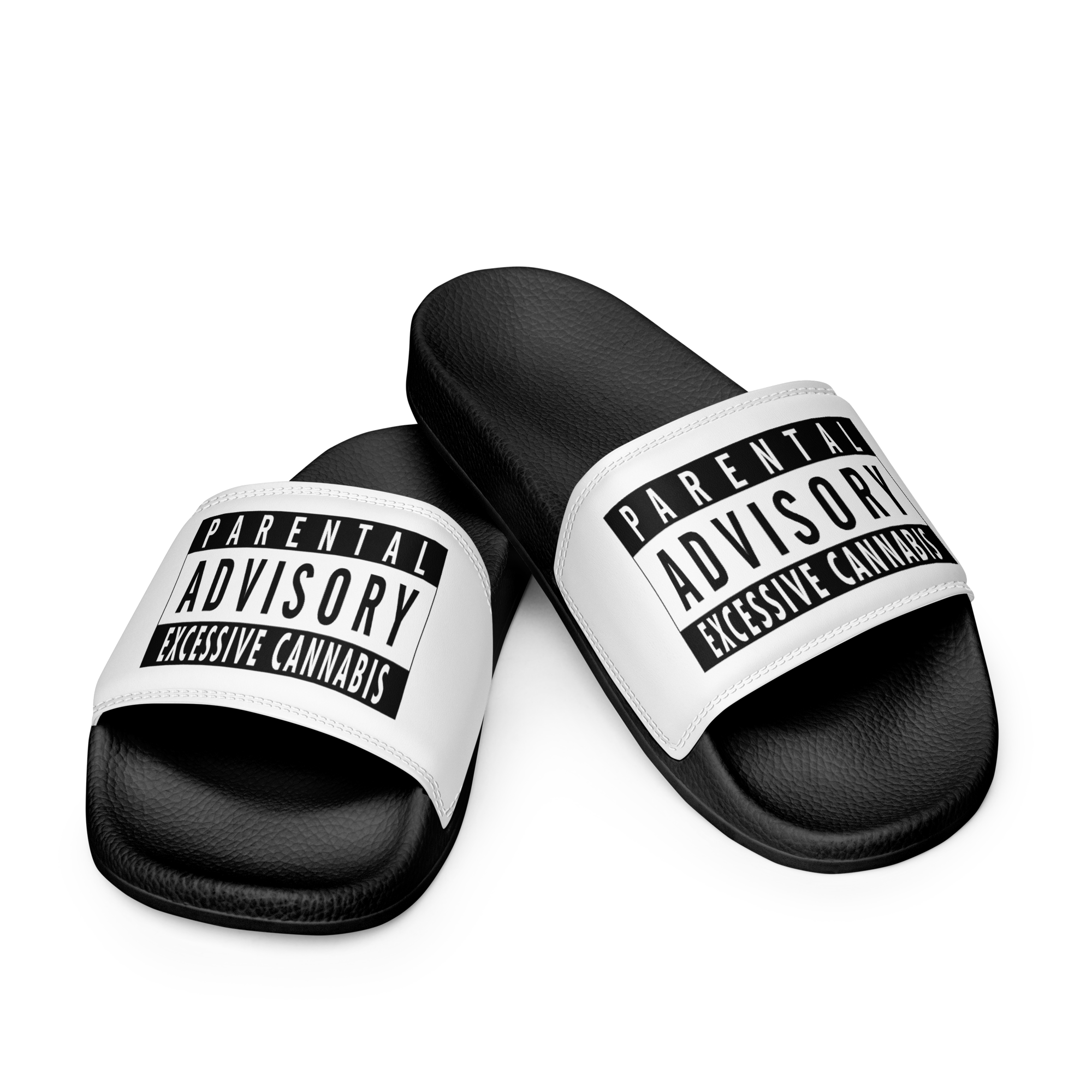 Men’s "Parental Advisory Excessive Cannabis" Slides