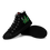 Thumbnail: Men’s "Smokin' Leaf" Black High Top Canvas Shoes