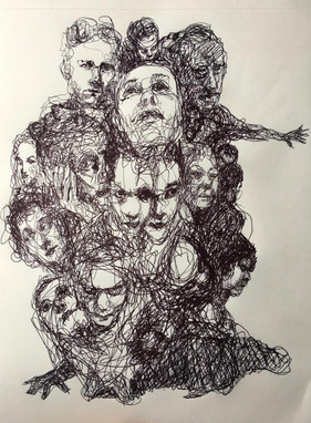 Boligrafo sobre papel. 21x29,7cm