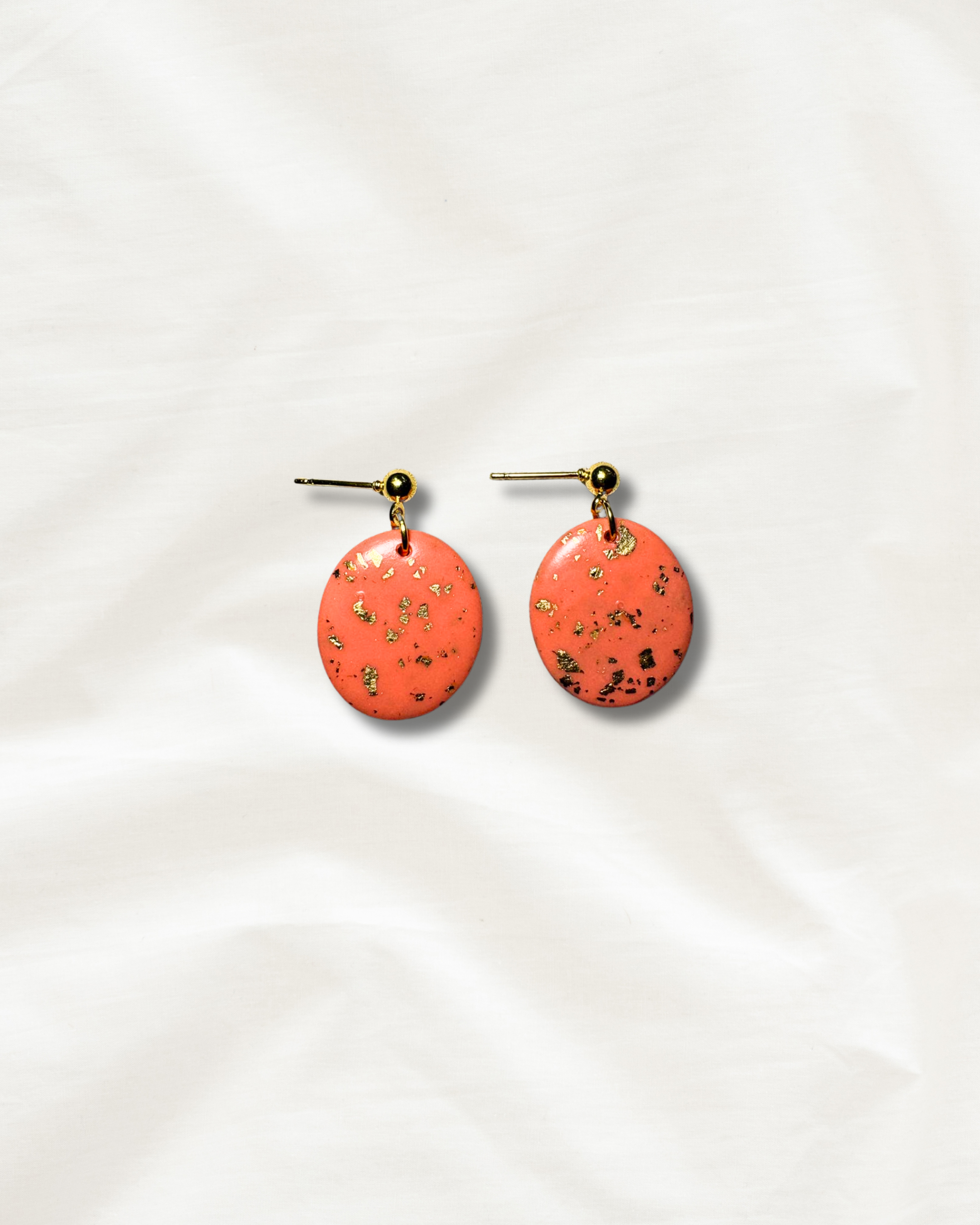 Boucles d'oreilles corail