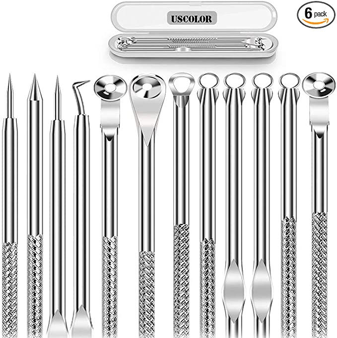 6 Pcs Dual Heads Blackhead Remover