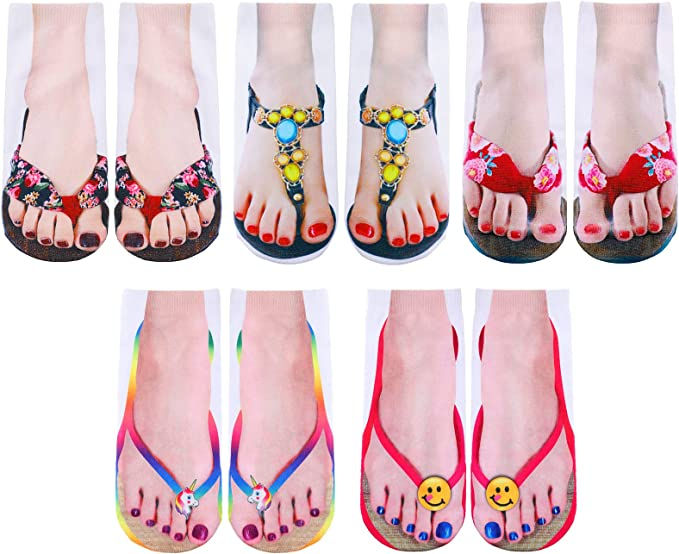 10 Pairs 3D Pattern Socks