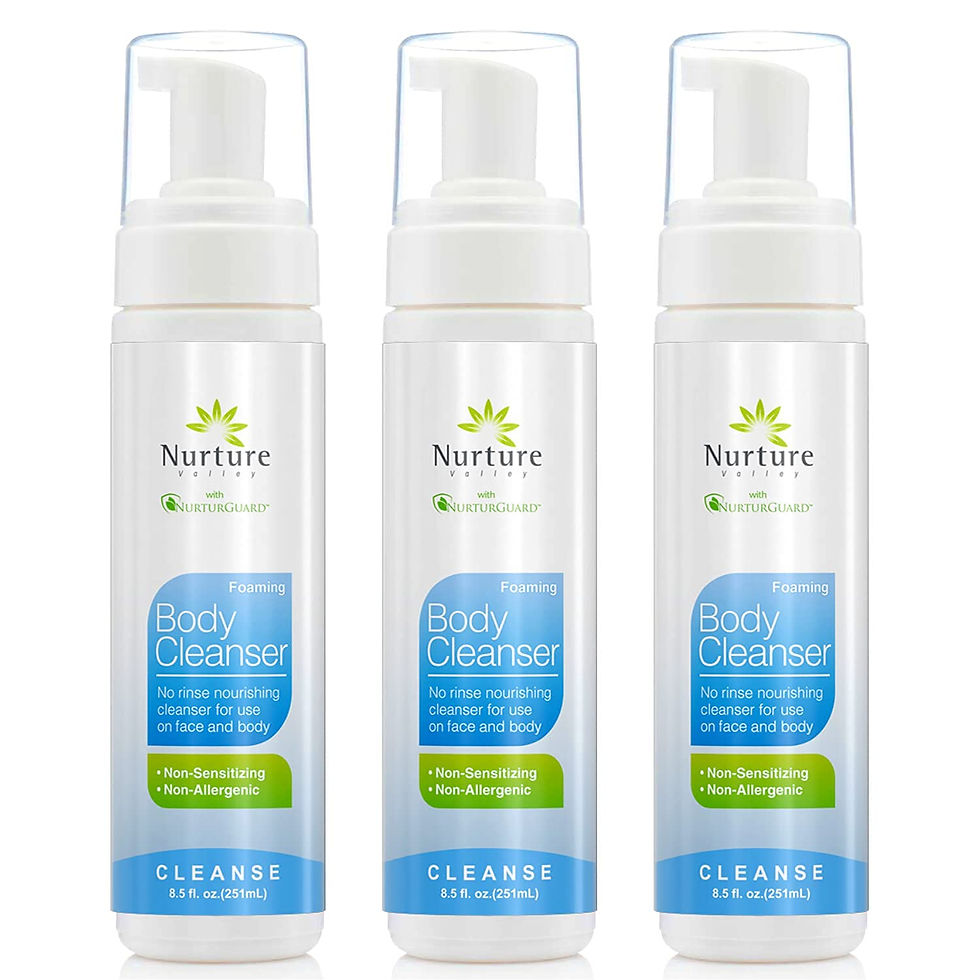 Nurture Rinse Free Foaming Cleanser 3 Pk