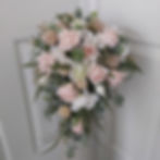 Eucalyptus Blush full artificial wedding flower package with teardrop bouquet and eucalyptus flowers Australia