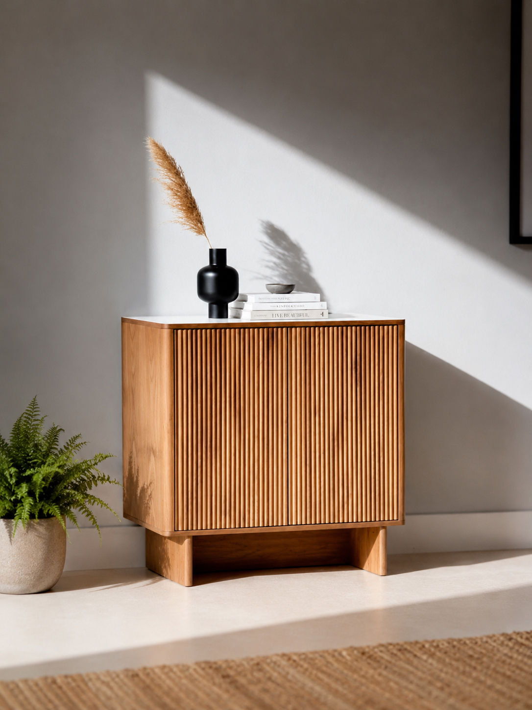 Buffet 2 portes en bois – Meuble de rangement design pour salon ou salle à mange