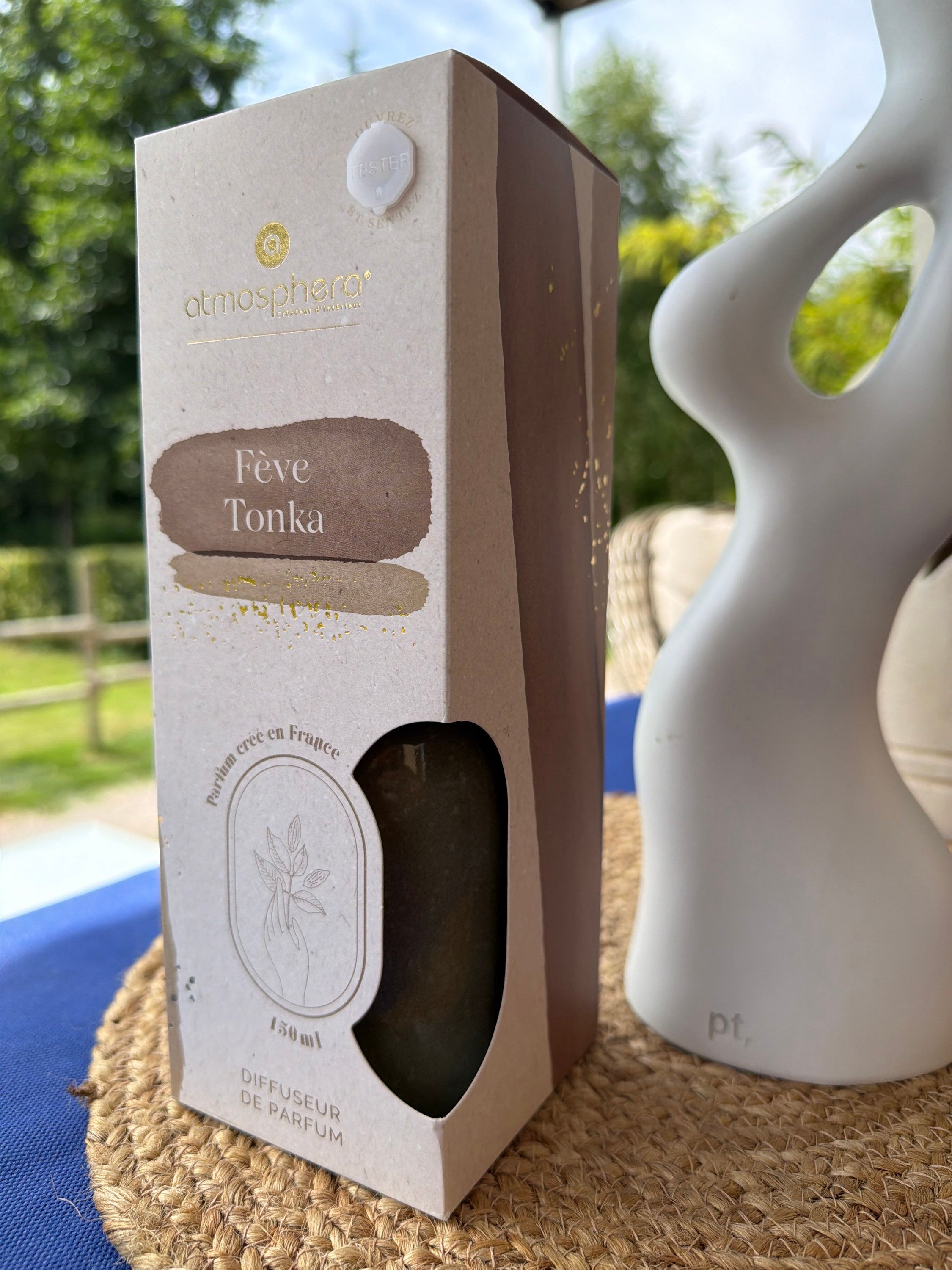 ✨ Diffuseur de parfum 150 ml – Senteur Fève Tonka ✨