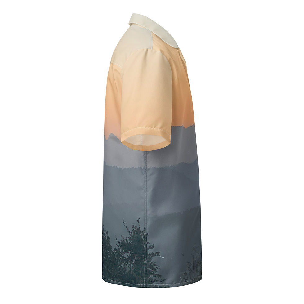 Thumbnail: Mountain Sunset / Unisex Button Shirt