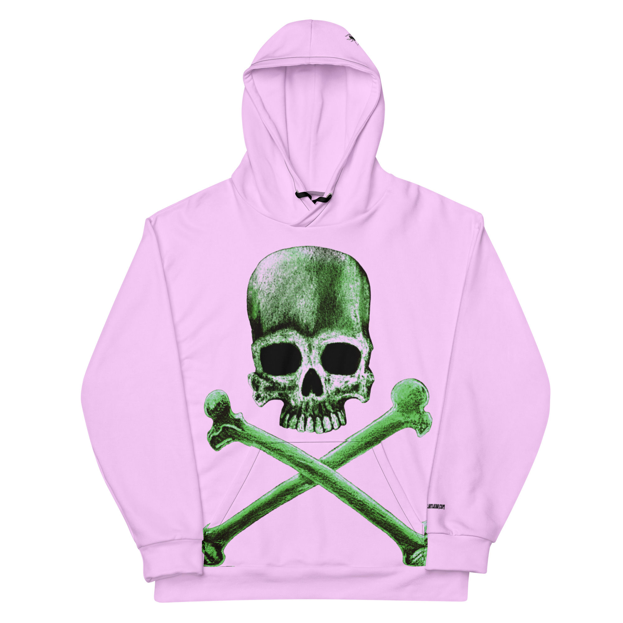 Pink Poison Green Skull & Crossbones / Unisex Hoodie