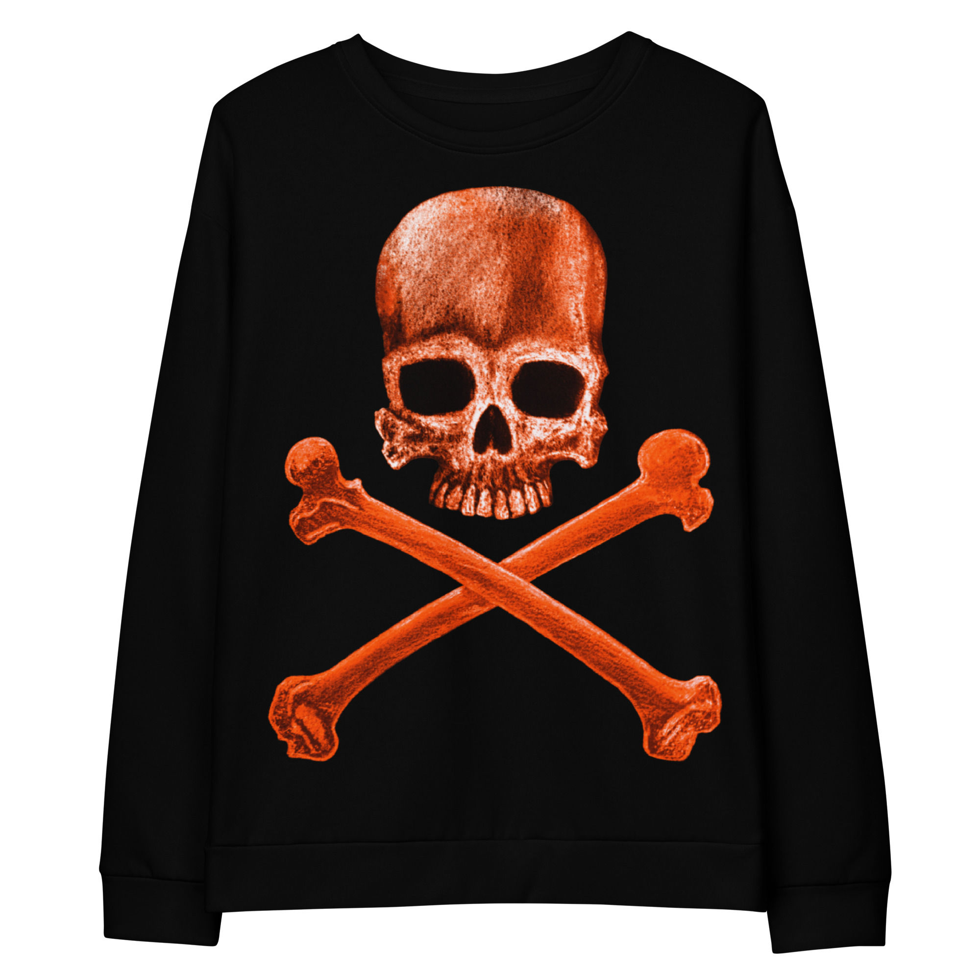 Black Poison Rust Skull & Crossbones / Unisex Sweatshirt