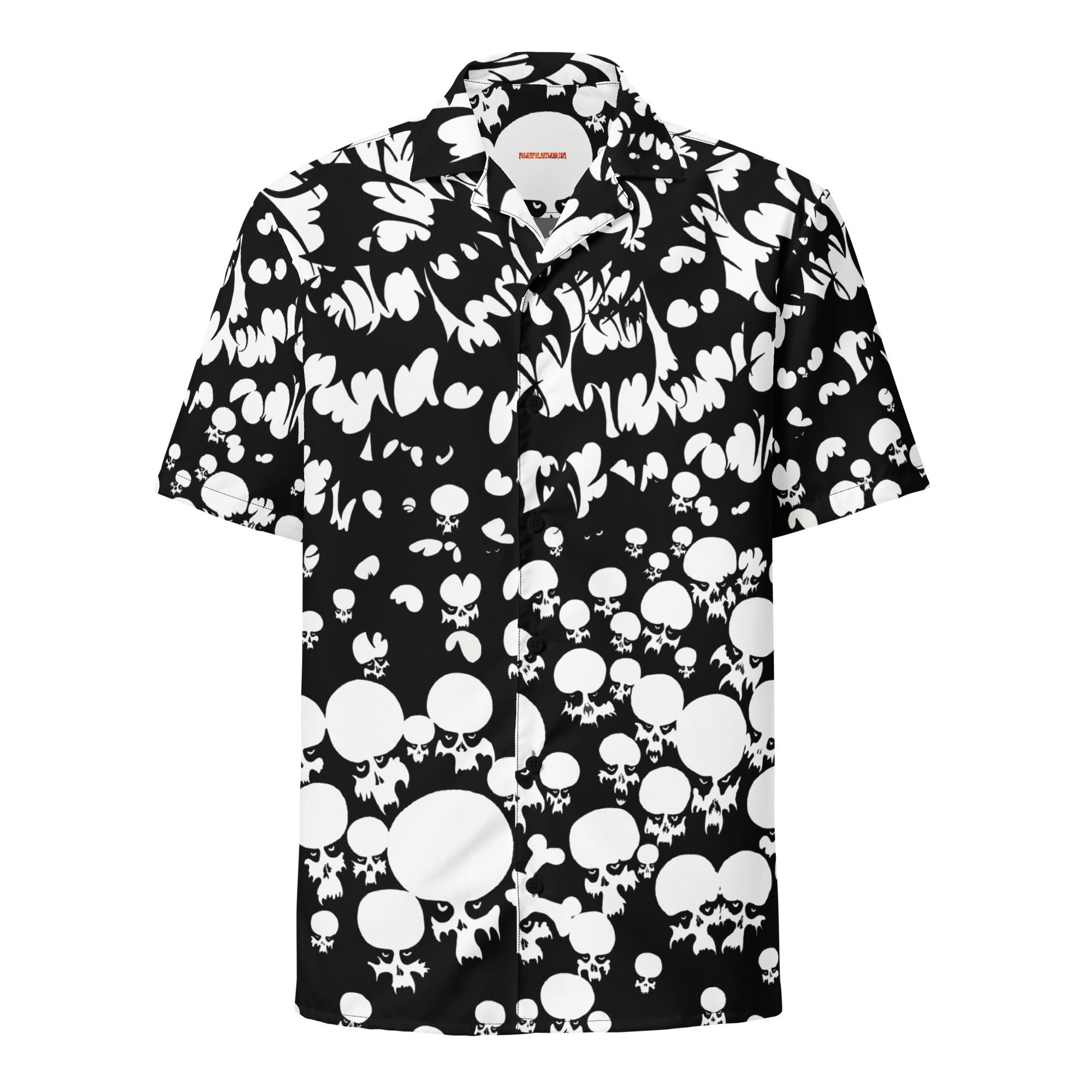 Bat Skull / Unisex Button Shirt