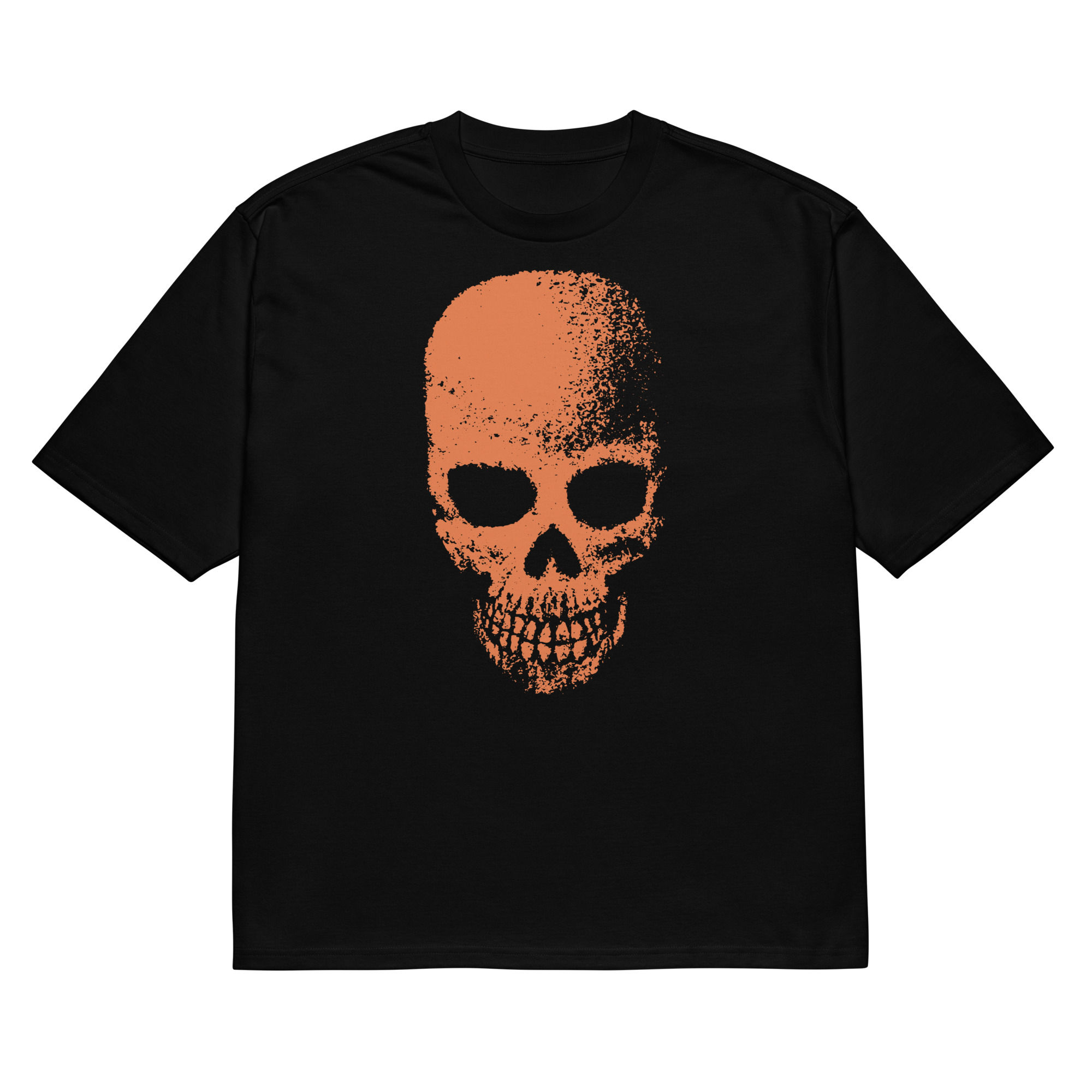 Skull Shadow Orange / Unisex Oversized Heavyweight Tee