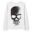 Thumbnail: Skull Shadow White / Unisex Sweatshirt