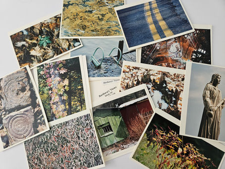 Some of the original Barbara's Views cards, mostly taken on explorations throughout western NC.