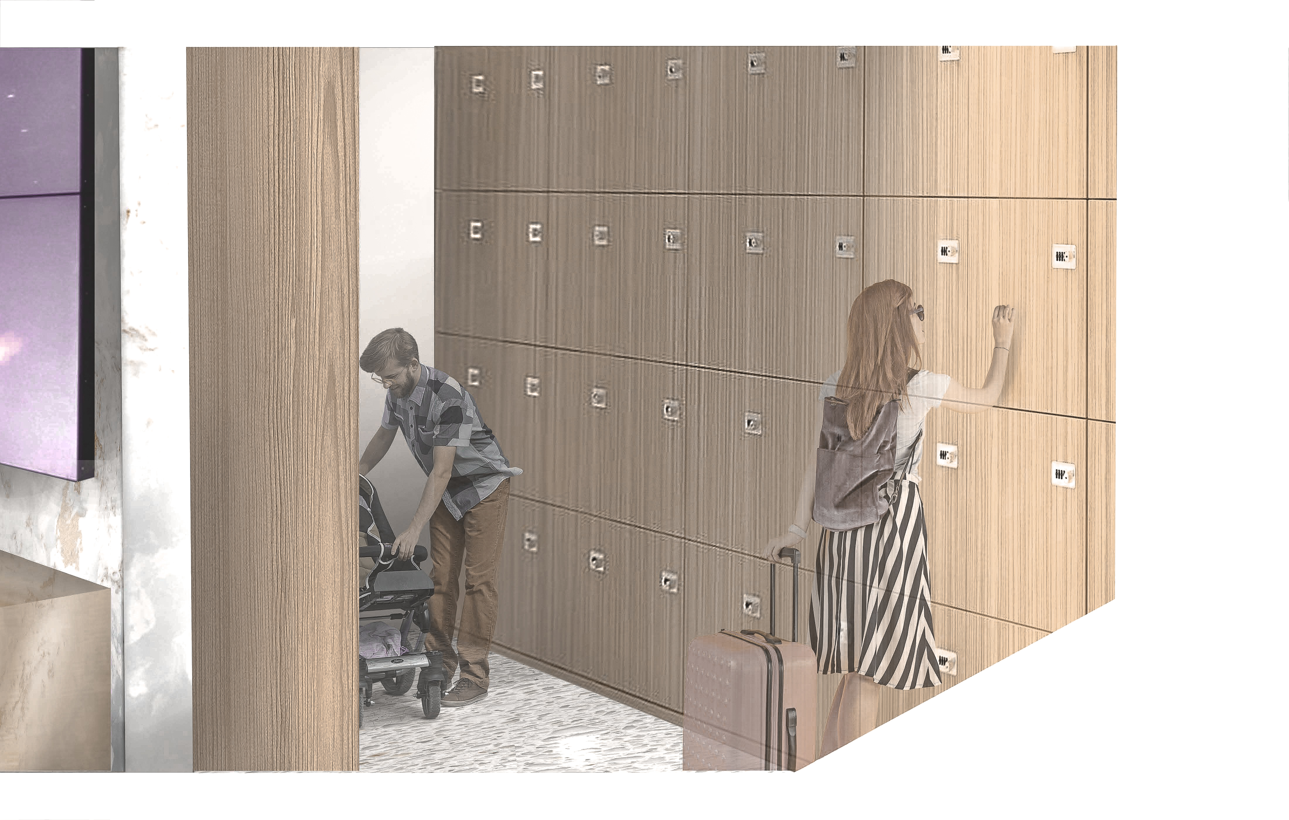 LAS Airport Luggage Locker