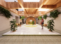 Jacoby Studios Adaptive Reuse- Lobby Perspective