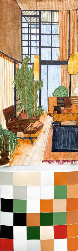 The Eames House Drawing