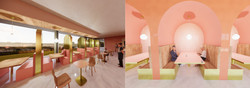 Jacoby Studios Adaptive Reuse- Dining Room Perspectives