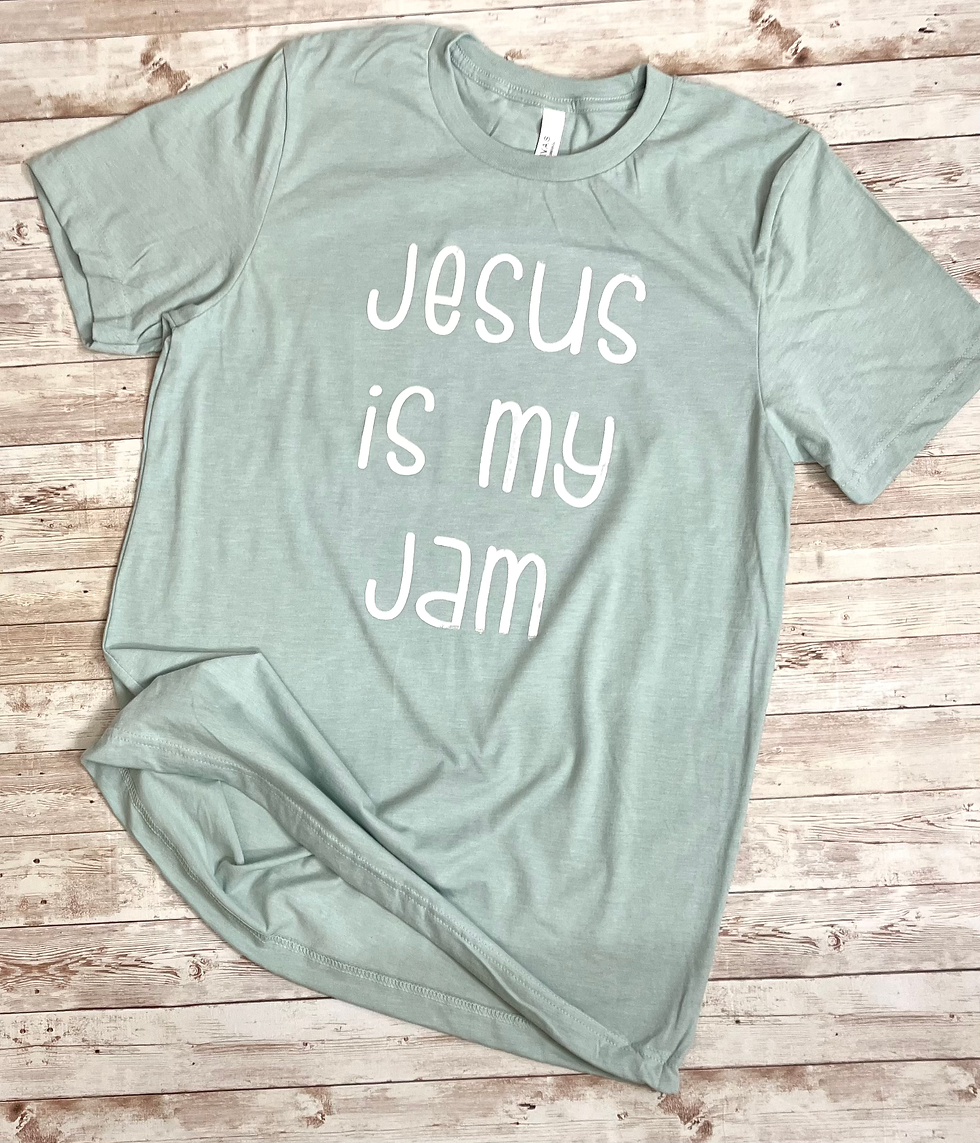 Adult Jesus is my Jam Dusty Blue Large or XLarge