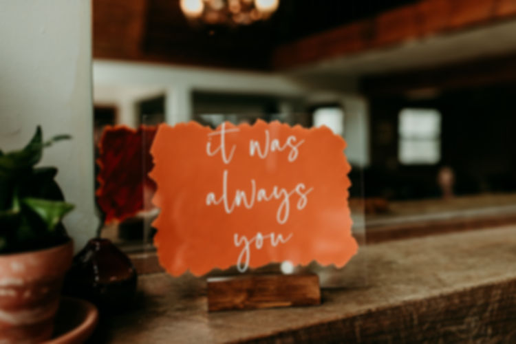 Wedding Tabletop signs