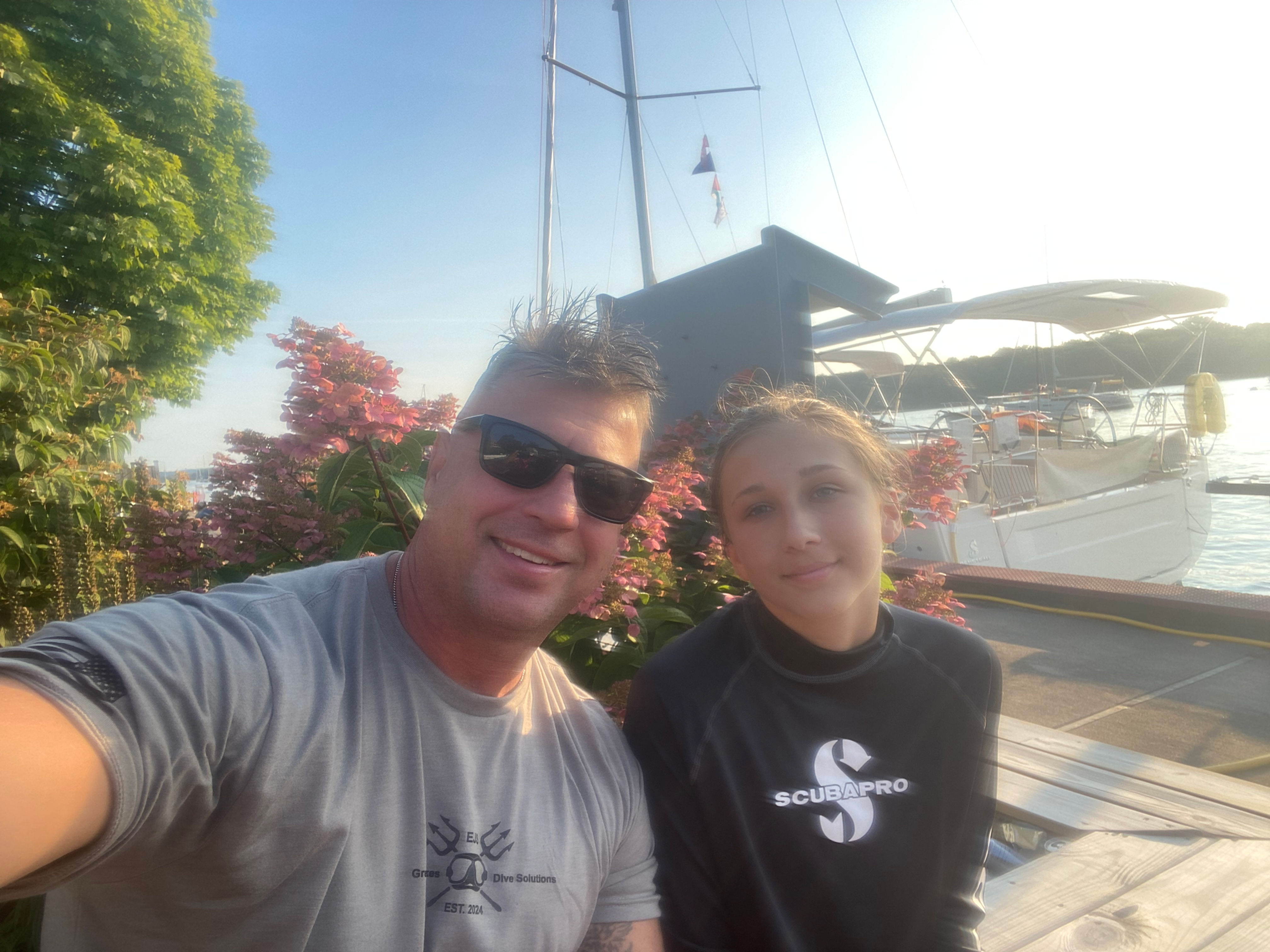 Ed and Kate at the harbor 