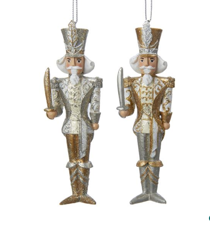 Kurt Adler Two-Tone Nutcracker Ornaments