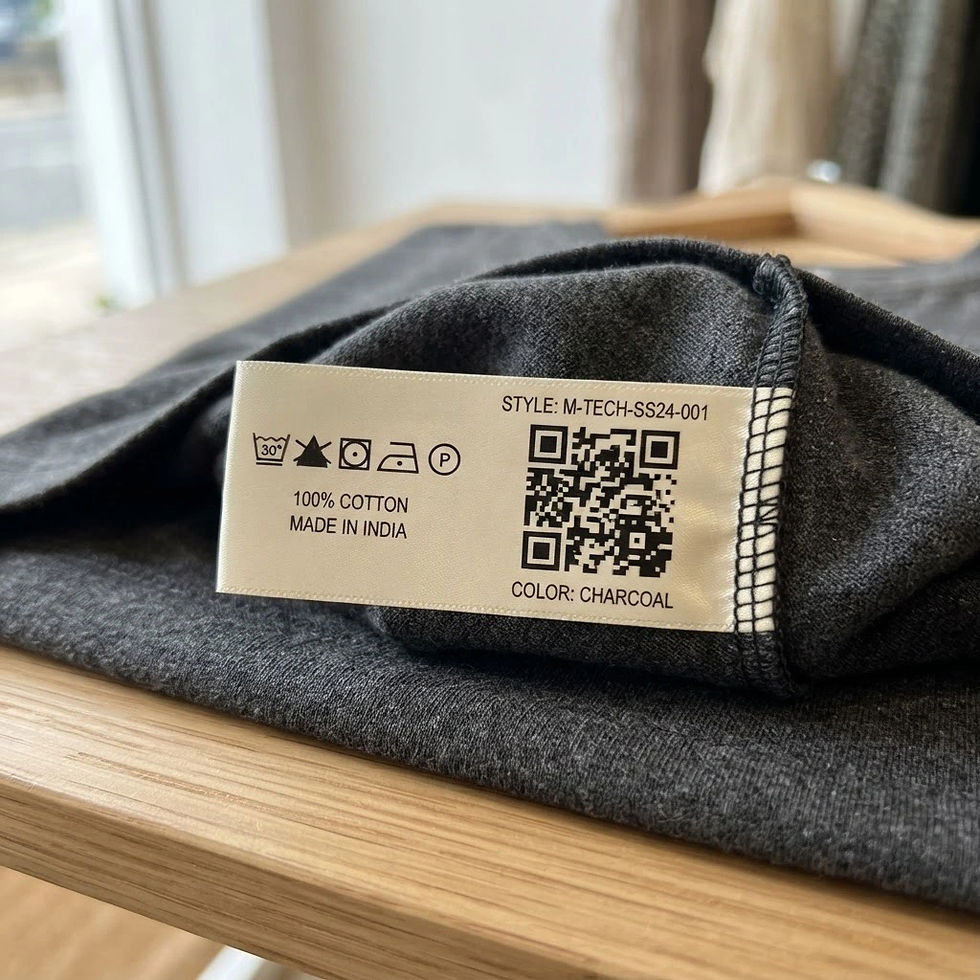 T shirt with tafetta qr code. to track each garment .jpg