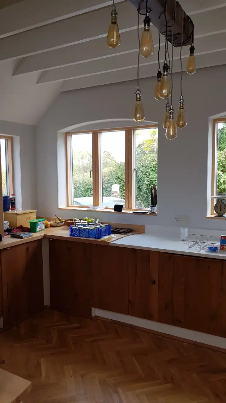 Green Belt House Extension.
Extension which with some internal changes produced a light and spacious home. 