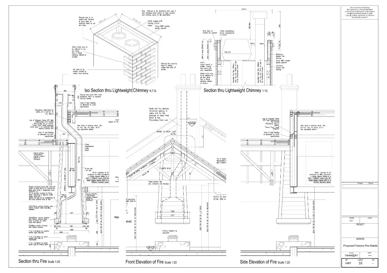 New gastropub with extensive enlargement and a hanging wooden fire.