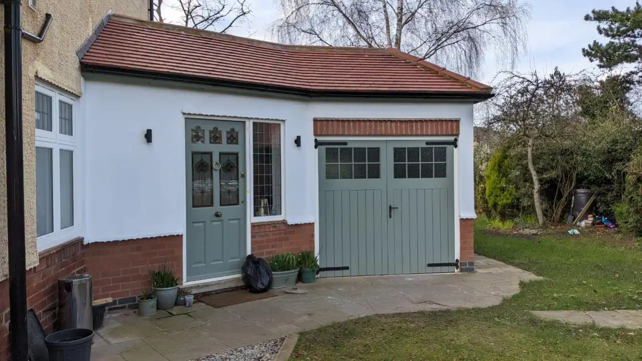House extended out and upwards in York.
1930s house in York with rear and side extensions with a loft conversion.