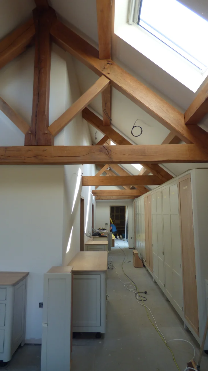 Northallerton Farmhouse New Build with a bridge link.
Phase one of major improvements to a rural site near Northallerton.  A bridge link connects the new master bedroom suite with the original house.