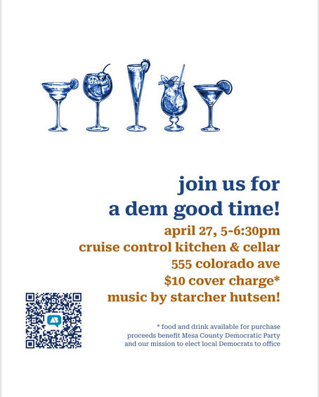 barware glasses and QR code with text