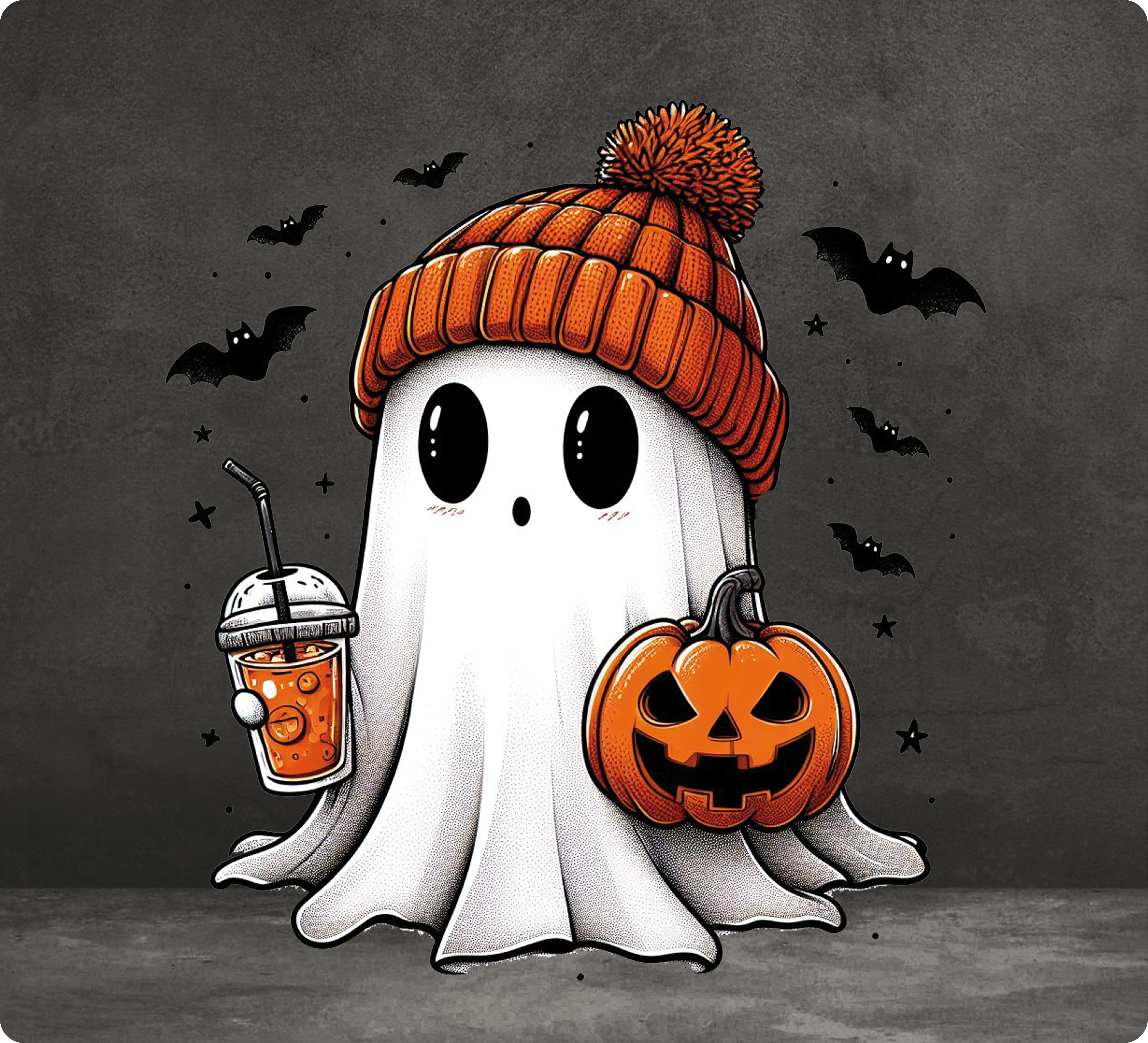 Ghost Iced Coffee Pumpkin
