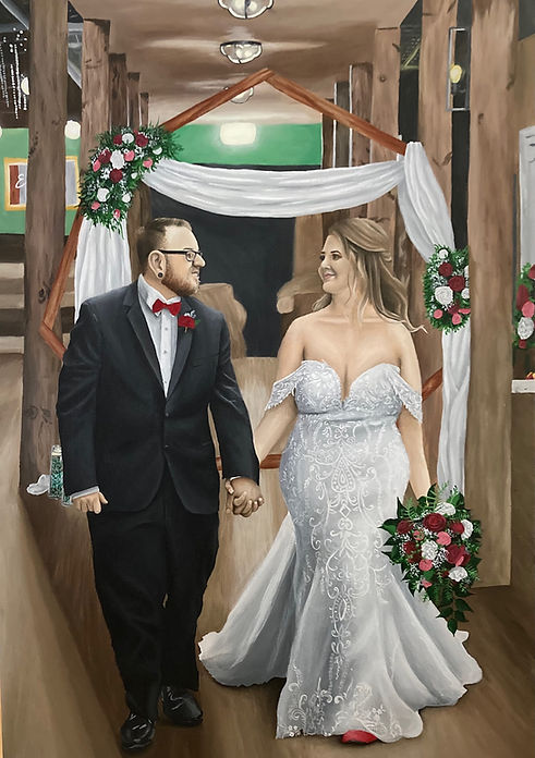 Wedding portrait painting commission