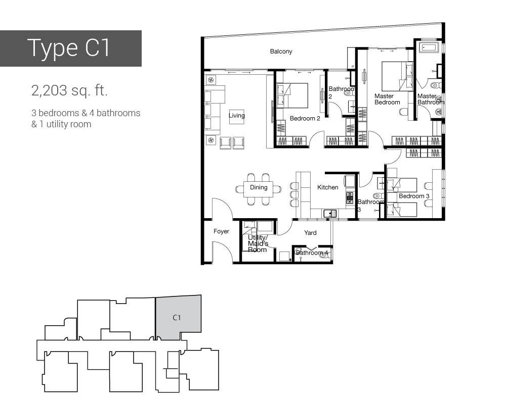 Floor Plan Type-C1
